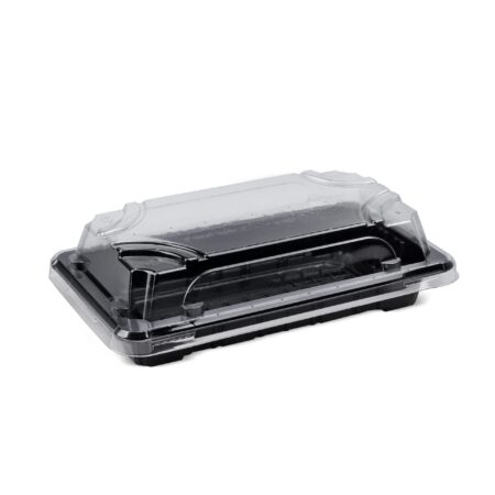Caserole Sushi Negre cu Capac (100 Buc/Set)
