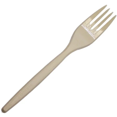 Furculițe Plastic Crem (50 Buc/Set)