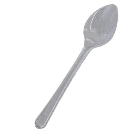 Lingurițe Plastic Transparente (50 Buc/Set)