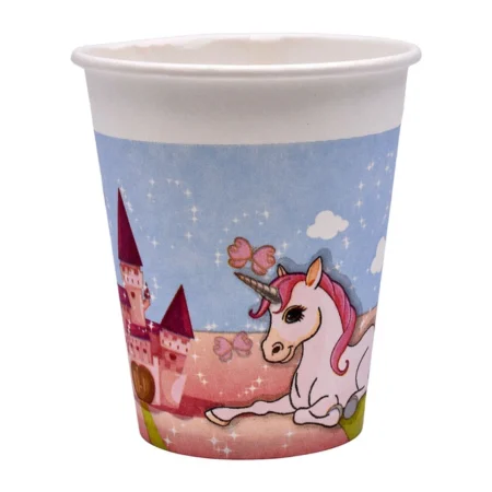 Pahare Carton 8oz Party Unicorn (60 Buc/Set)