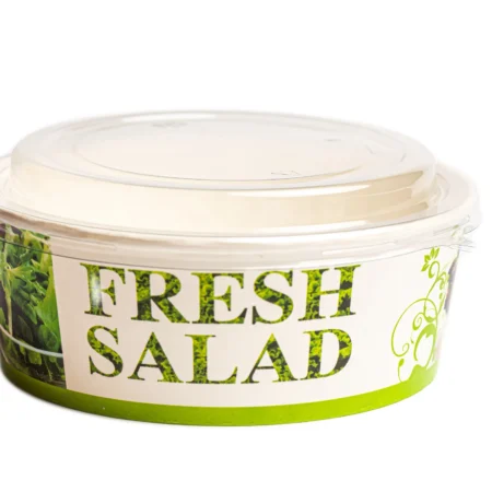 Boluri Salată Carton "Fresh Salad" + Capac (50 Buc/Set)