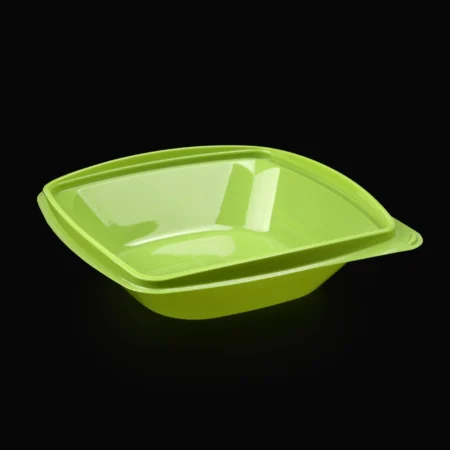 Boluri Salată PET Verzi + Capac (50 Buc/Set)