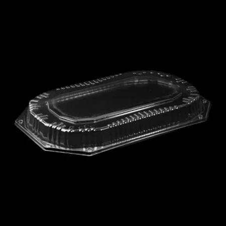 Capac Platouri Ovale Negre Plate (50 Buc/Set)
