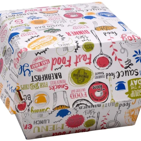 Cutii Burger Color (100 Buc/Set)