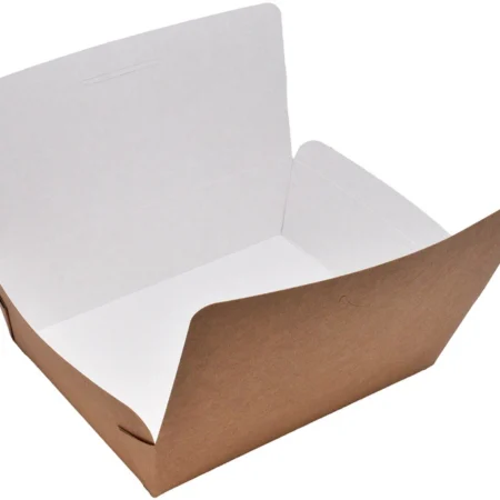 Cutii Meniu cu 2 Clapete Natur (50 Buc/Set)