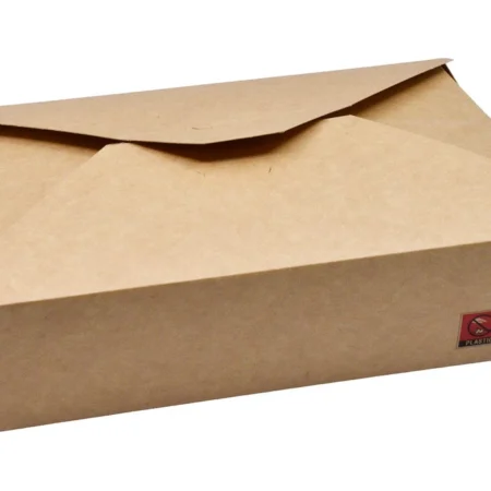 Cutii Meniu cu 4 Clapete Kraft (50 Buc/Set)