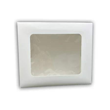 Cutii Prăjituri Albe cu Fereastră (25 Buc/Set)