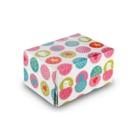 Cutii Prăjituri cu Capac Color (50 Buc/Set)