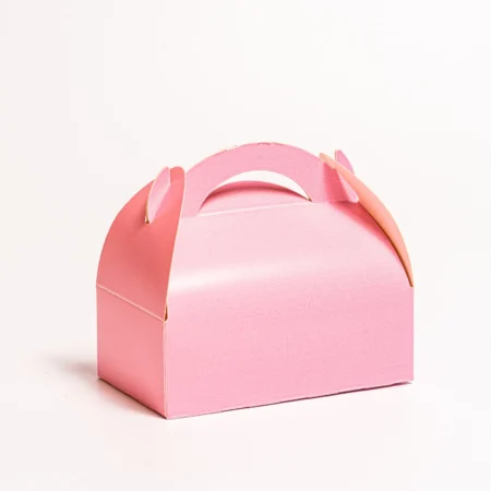 Cutii Prăjituri Roz (Mărturii) 17×10 cm (50 Buc/Set)