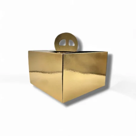 Cutii Tort Aurii Pie Handle (25 Buc/Set)