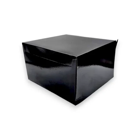 Cutii Tort Negre Square (25 Buc/Set)
