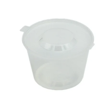 Sosiere PP Rotunde cu Capac (50 Buc/Set)